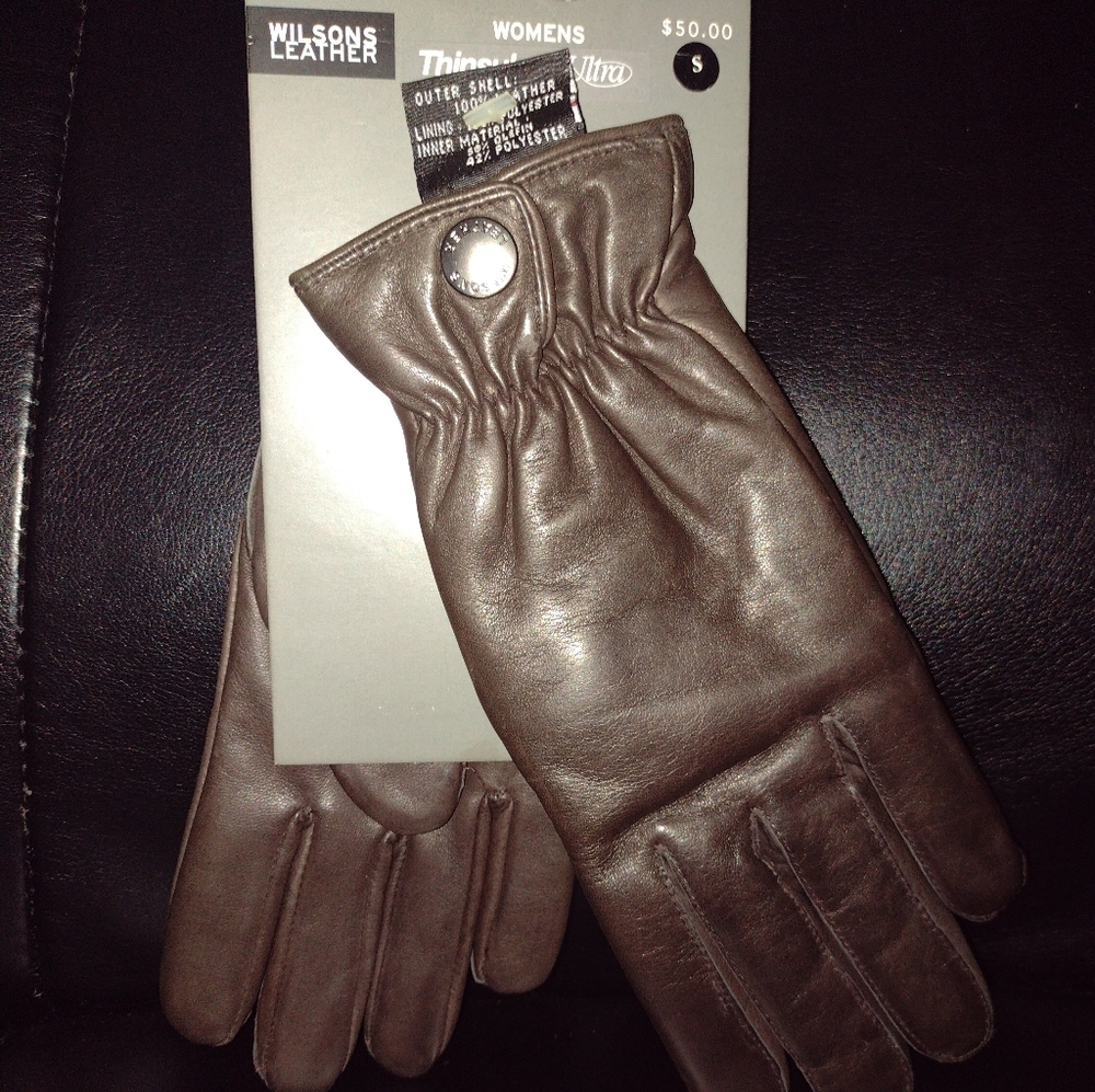 Wilson leather gloves size small